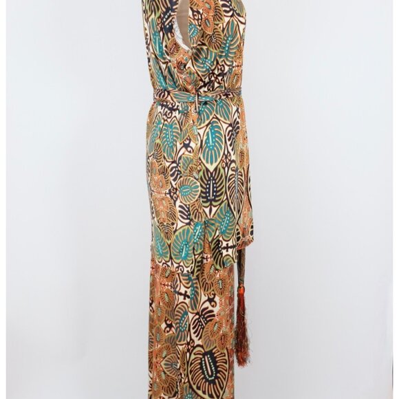 Jean Paul Gaultier Soleil M / L dress tunic top skirt palm print long - Picture 11 of 16